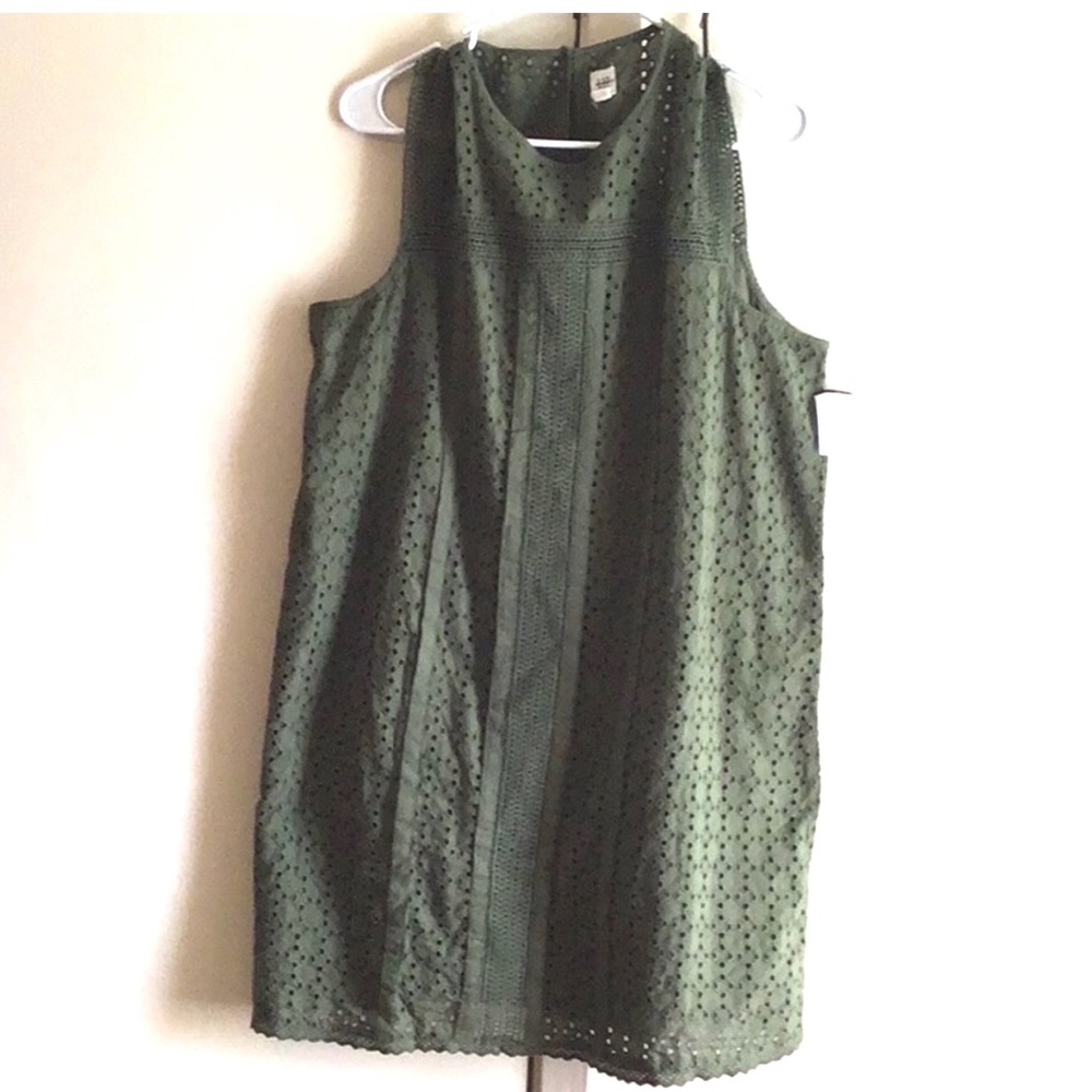 Gap Eyelet Green Dress